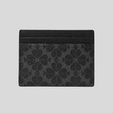 KATE SPADE Spade Flower Small Slim Card Holder Black KN761