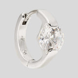 KATE SPADE You're A Gem Huggies Clear/Silver KO973