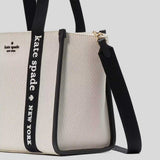 KATE SPADE Kip Canvas Small Tote Natural Multi KG767