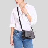 KATE SPADE Liv Spade Flower Crossbody Bag Black Multi KK576