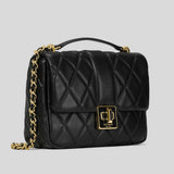 KATE SPADE Carey Quilted Small Flap Crossbody Bag Black KM708