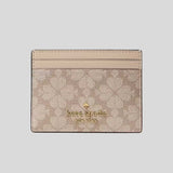 KATE SPADE Spade Flower Small Slim Card Holder Dark Beige KN761