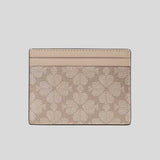 KATE SPADE Spade Flower Small Slim Card Holder Dark Beige KN761
