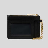 KATE SPADE Quilted Key Ring Card Holder Black KN772