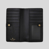 KATE SPADE Large Slim Bifold Wallet Black KN777