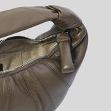 LEMAIRE Mini Fortune Croissant Bag Soft Nappa Leather Dark Khaki BG0125LL095