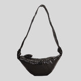 LEMAIRE Small Croissant Bag Coated Cotton Truffle BG0003LF1329