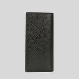 GUCCI Men's Leather Long Bifold Wallet With Interlock GG Logo Black 610467