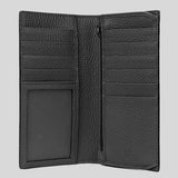 GUCCI Men's Leather Long Bifold Wallet With Interlock GG Logo Black 610467