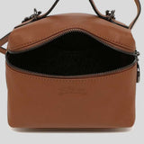 LONGCHAMP Le Pliage Extra XS Vanity Leather Handbag Cognac 10187987