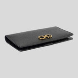 FERRAGAMO Gancini Continental Wallet Black 726510