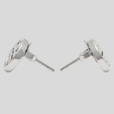TORY BURCH Miller Stud Earring Tory Silver 26222