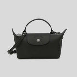 LONGCHAMP Le Pliage Extra XS Leather Pouch Crossbody Black 34205987