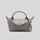 LONGCHAMP Le Pliage Extra XS Leather Pouch Crossbody Turtledove 34205987