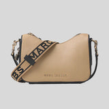 MARC JACOBS Drifter Small Convertible Leather Shoulder Bag Iced Coffee/Black 4P4HSH015H01
