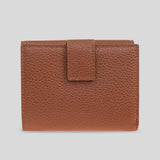 FERRAGAMO Gancini Compact Wallet Cognac 785779