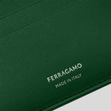 FERRAGAMO Classic Men's Credit Card Holder Forest Green 776820