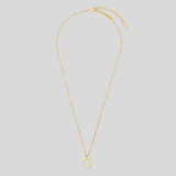 FERRAGAMO Crystals Necklace Gold Color 696654