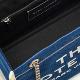 MARC JACOBS The Denim Chain Medium Tote Bag Dark Wash 2F4HTT018H05