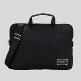 MARC JACOBS Nylon Logo Quilted 13 in Laptop Bag Black 4S4SCP001S02