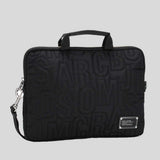 MARC JACOBS Nylon Logo Quilted 13 in Laptop Bag Black 4S4SCP001S02
