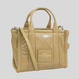 MARC JACOBS The Shiny Crinkle Small Tote Light Brown H065L01PF22