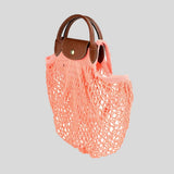 LONGCHAMP Le Pliage Filet L Mesh Bag Blush 10121HVH