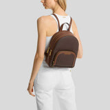 MICHAEL KORS Jaycee Medium Logo Backpack Brown 35S2G8TB2B