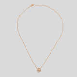 TORY BURCH Miller PAVÉ Logo Delicate Necklace Rose Gold 53420