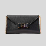 KATE SPADE Morgan Bow Embellished Envelope Flap Crossbody Bag Black KF927