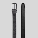 COACH Harness Buckle Cut To Size Reversible Belt, 30 Mm Charcoal/Black CQ016