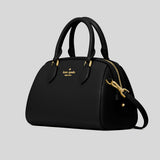 KATE SPADE Madison Saffiano Leather Duffle Crossbody Bag Black KF493