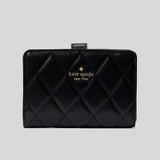 KATE SPADE Carey Medium Compact Bifold Wallet Black KG424