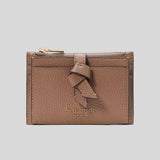 KATE SPADE Knott Zip Card Holder Warm Acorn KH156