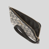 KATE SPADE Lucy Spade Flower Small L-Zip Wristlet Black Multi KH614