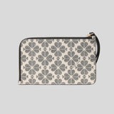 KATE SPADE Lucy Spade Flower Small L-Zip Wristlet Black Multi KH614