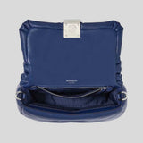 KATE SPADE Dakota Puffy Leather Crossbody Bag Deep Lake KI075