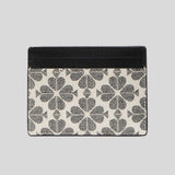 KATE SPADE Signature Spade Flower Small Slim Card Holder Black Multi KI371