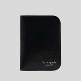 KATE SPADE Devin Glitter Edge Passport Holder Black KI622