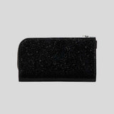 KATE SPADE Space Invaders X Kate Spade New York Glitter Patent Small Slim Bifold Wallet Black Multi KI755