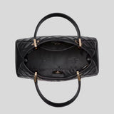 KATE SPADE Carey Small Quilted Sullivan Satchel Black KI849