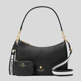 KATE SPADE Emma Pebbled Leather Medium Shoulder Bag Black KK068
