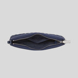 KATE SPADE Spade Flower Quilted Fabric Convertible Wristlet Parisian Navy KK255