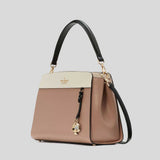 KATE SPADE Madison Medium Top Handle Satchel Toasted Hazelnut Multi KK286