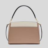 KATE SPADE Madison Medium Top Handle Satchel Toasted Hazelnut Multi KK286