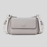KATE SPADE Double Up Webbed Strap Crossbody Bag Nimbus Grey KK759