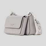KATE SPADE Double Up Webbed Strap Crossbody Bag Nimbus Grey KK759