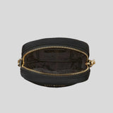 KATE SPADE Spade Flower Quilted Fabric Phone Crossbody Bag Black KK898