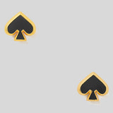 KATE SPADE Everyday Spade Enamel Studs Earrings Black o0ru3069