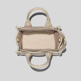 MARC JACOBS The Monogram Leather Mini Tote Bag Khaki H052L03FA22